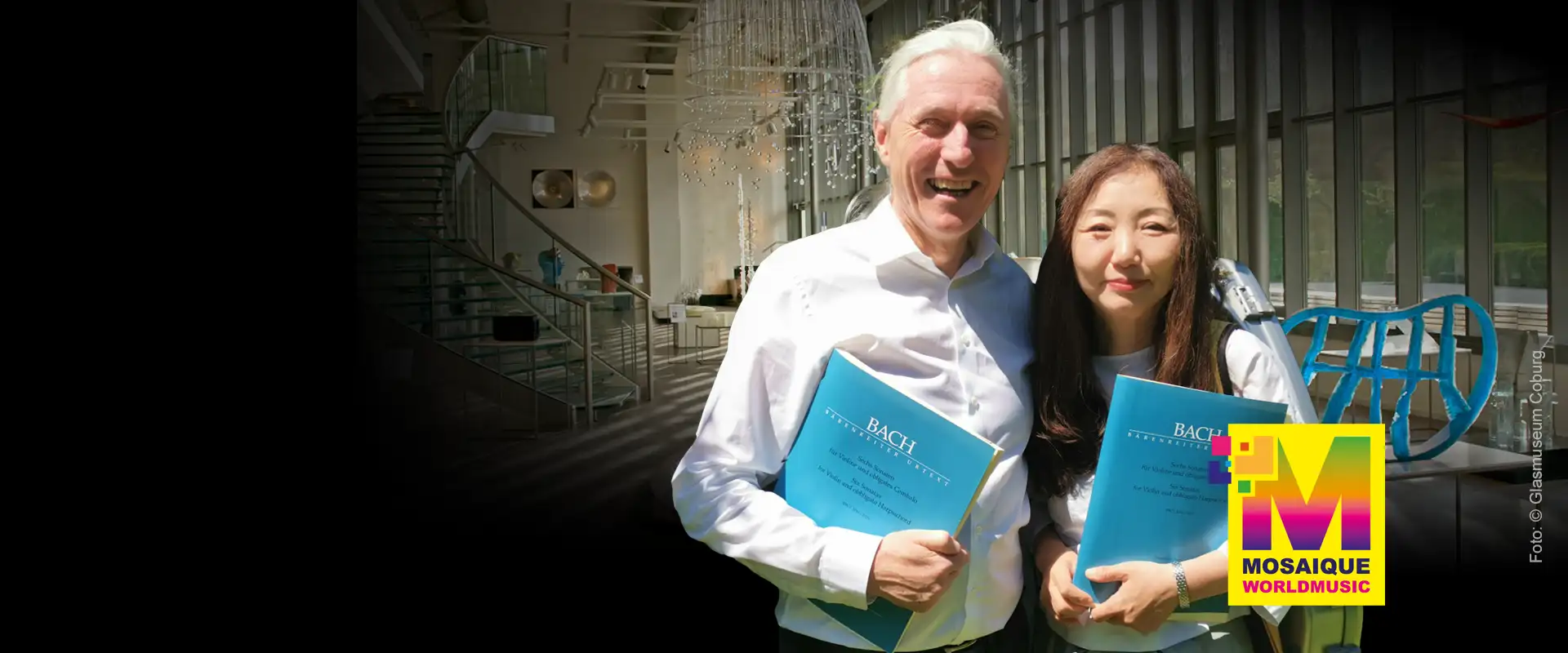 Bach im Glasmuseum mit Megumi Ikeda und Gary O´Connell